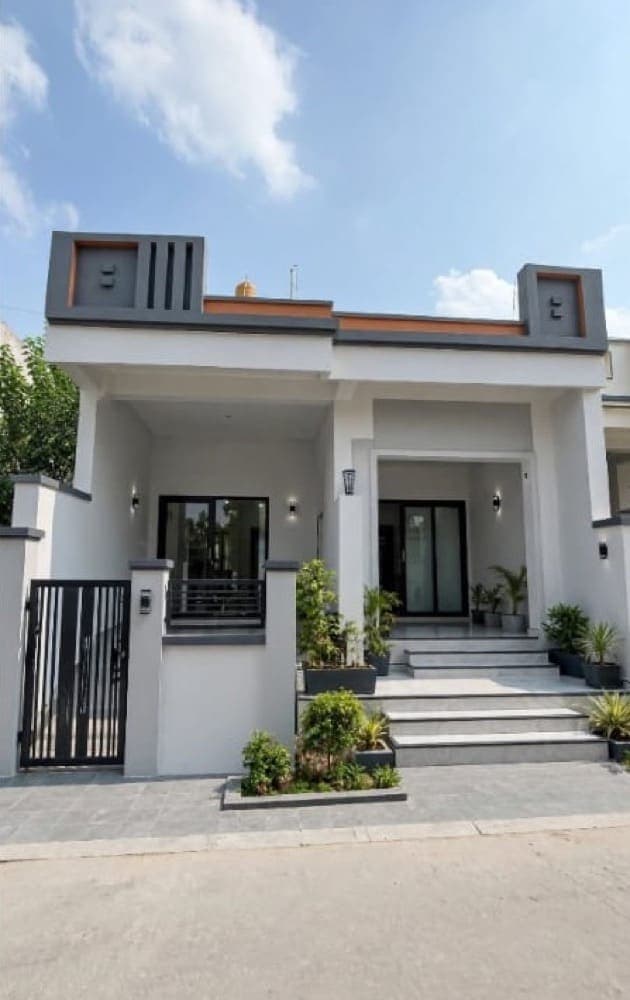 Single-storey home — full exterior makeover — After · Design preview